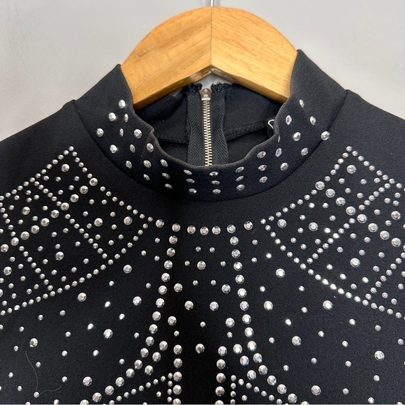 Windsor Black Rhinestine bodycon mini dress - Picture 3 of 8